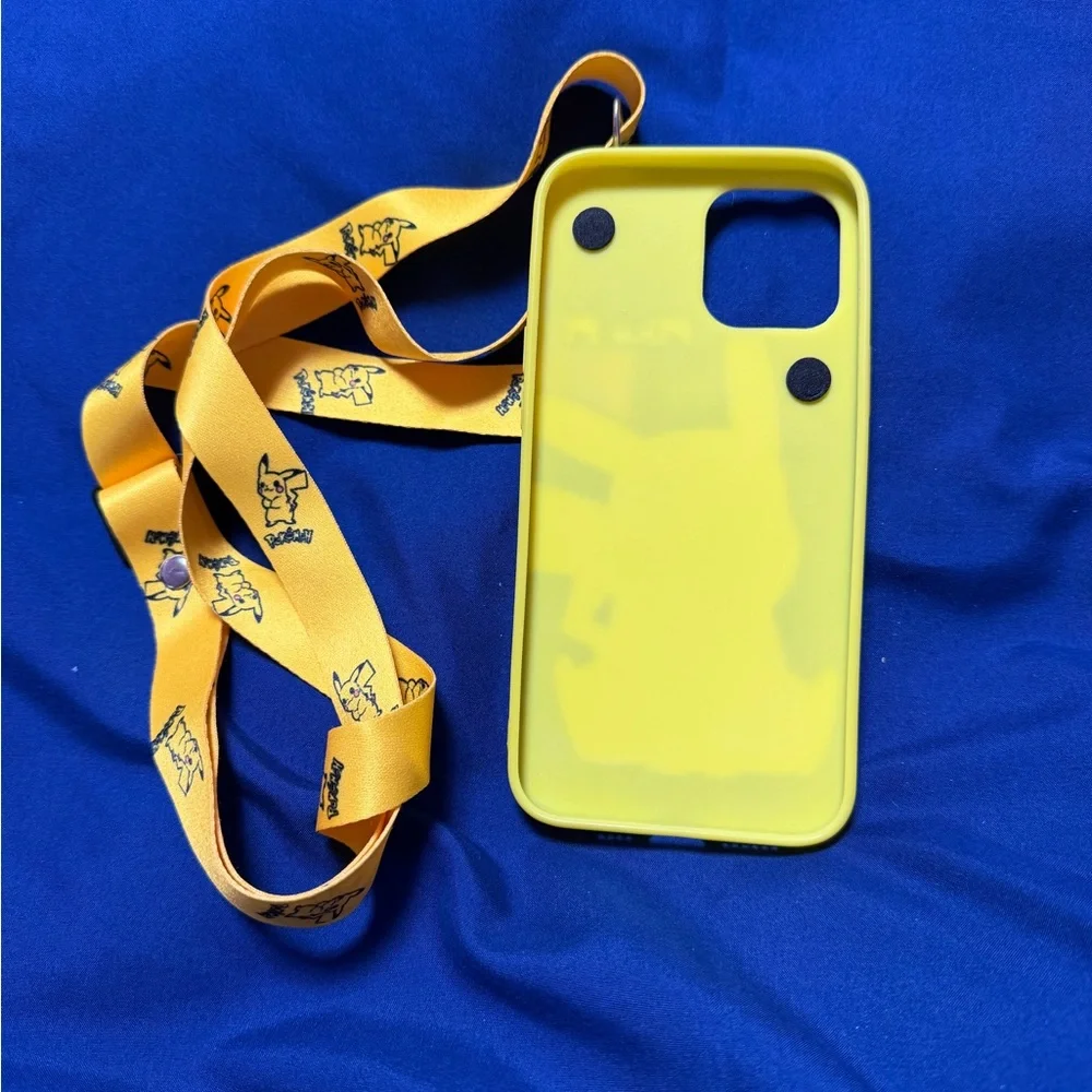iPhone 12 Pro Max Pikachu Case with Adorable Matching Strap